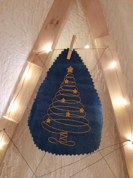 Stickdatei Tannenbaum Spirale